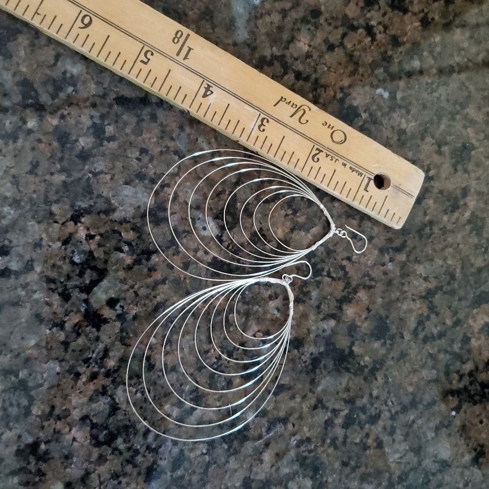 Sterling Silver Multi Loop Earrings - image 4